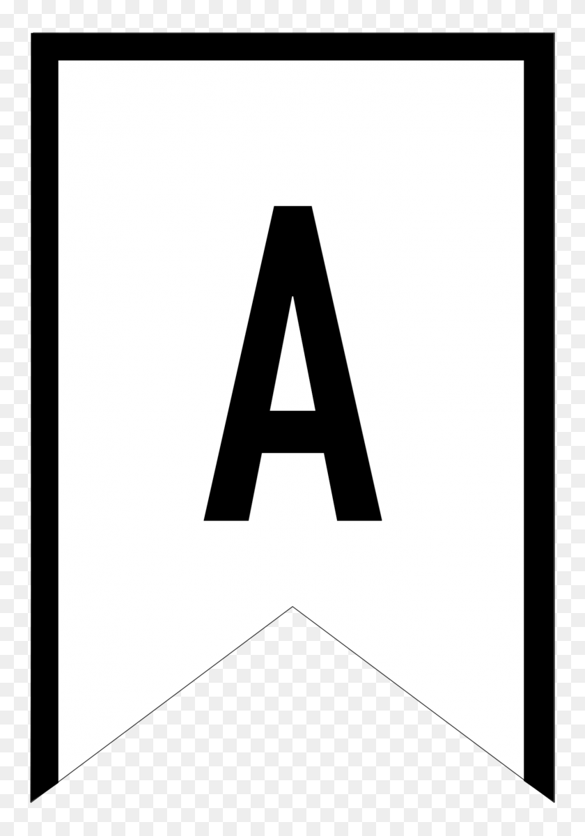 1424x2083 Banner Templates Free Printable Abc Letters - Triangle Banner PNG
