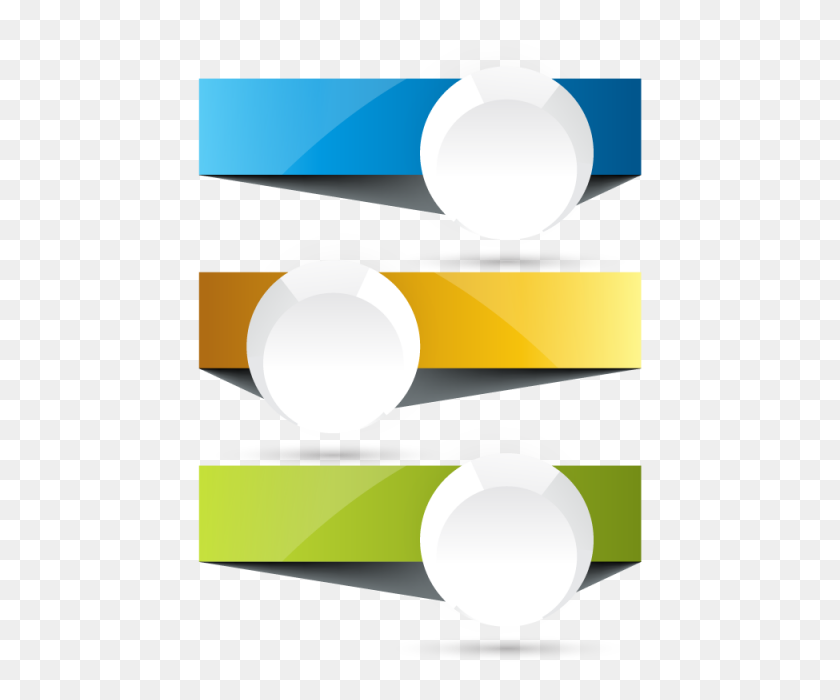 640x640 Banners With Round Label Template, Shape, Abstract, Collection - Banner Shape PNG