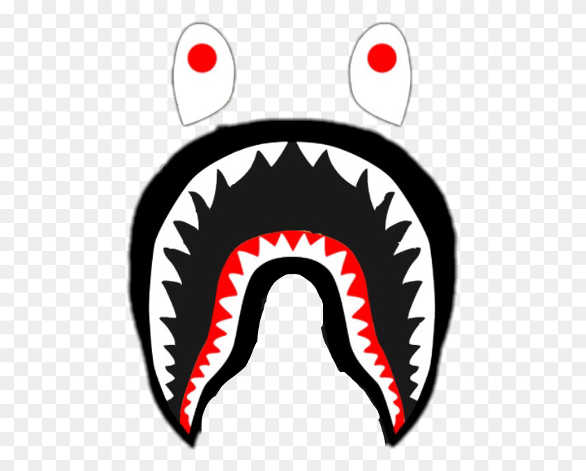 475x616 Логотип Bape Акула Png Изображения - Логотип Bape Png