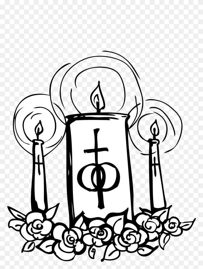 1171x1584 Baptism Candle Cliparts - Baptism Cross Clipart Black And White