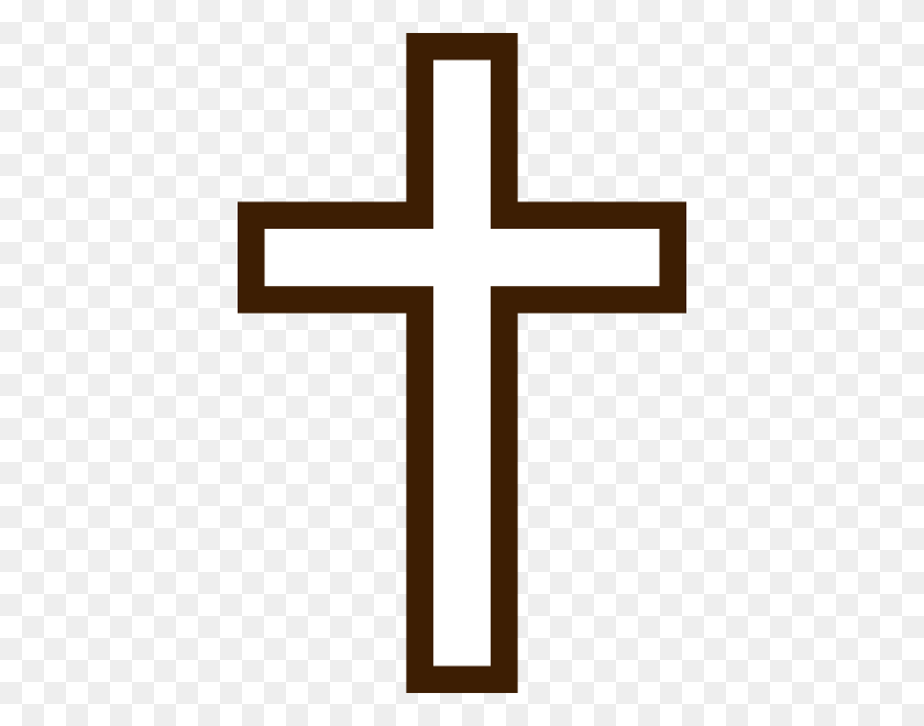 408x600 Baptism Cross Clipart Black And White Clip Art Images - Black Cross PNG