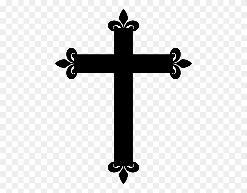 468x595 Baptism Cross Cliparts - Orthodox Cross Clipart