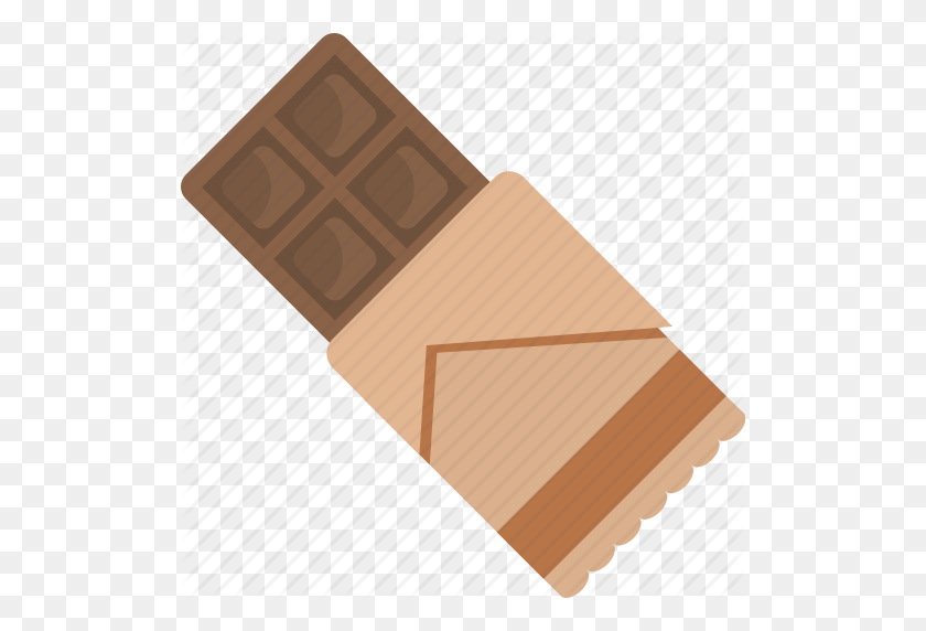 512x512 Bar, Candy, Chocolate, Sweet Icon - Chocolate Bar PNG