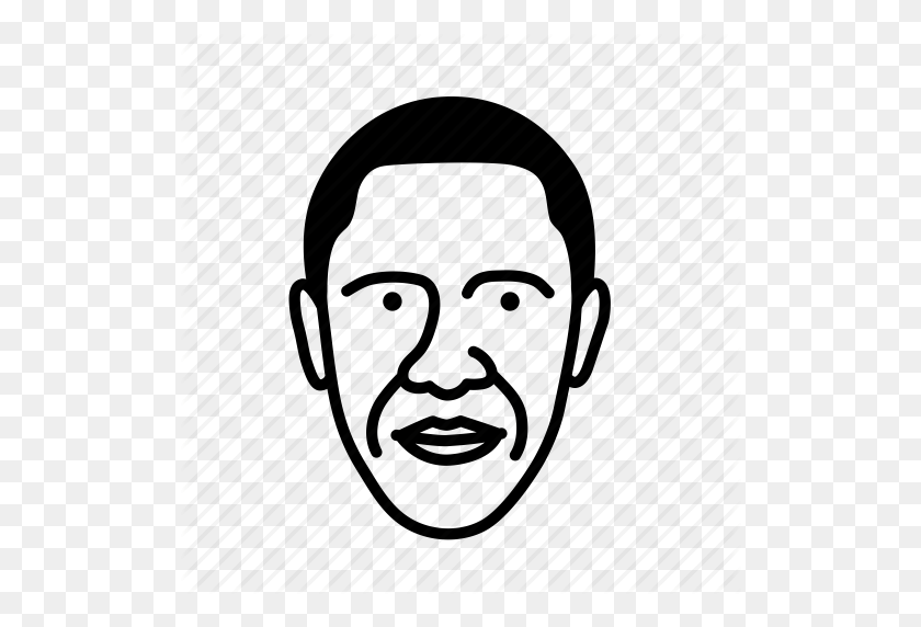512x512 Barack Obama, Face, Man, Person, Persona, User Icon - Obama PNG