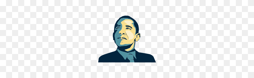 200x200 Бесплатные Векторные Иллюстрации Барака Обамы - Обама Клипарт