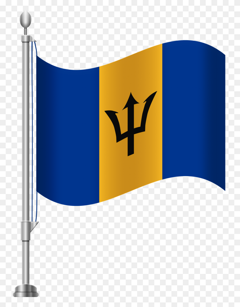 1535x2000 Barbados Flag Png Clip Art - Flag Border Clipart