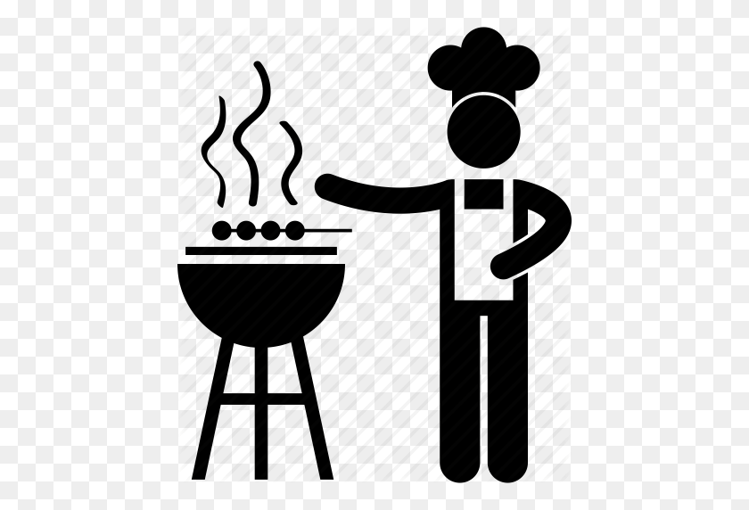 442x512 Barbecue Clipart Stall - Grill Clipart Black And White