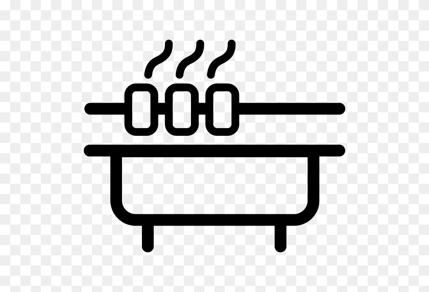 512x512 Barbecue, Food, Grill Icon With Png And Vector Format For Free - Bbq Clipart Black And White