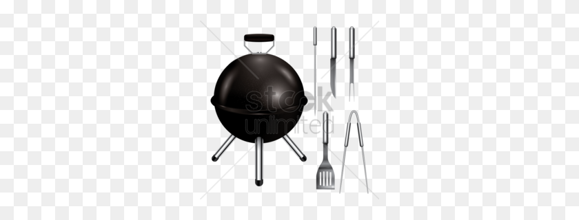 260x260 Barbecue Grill Clipart - Grill Clipart Black And White