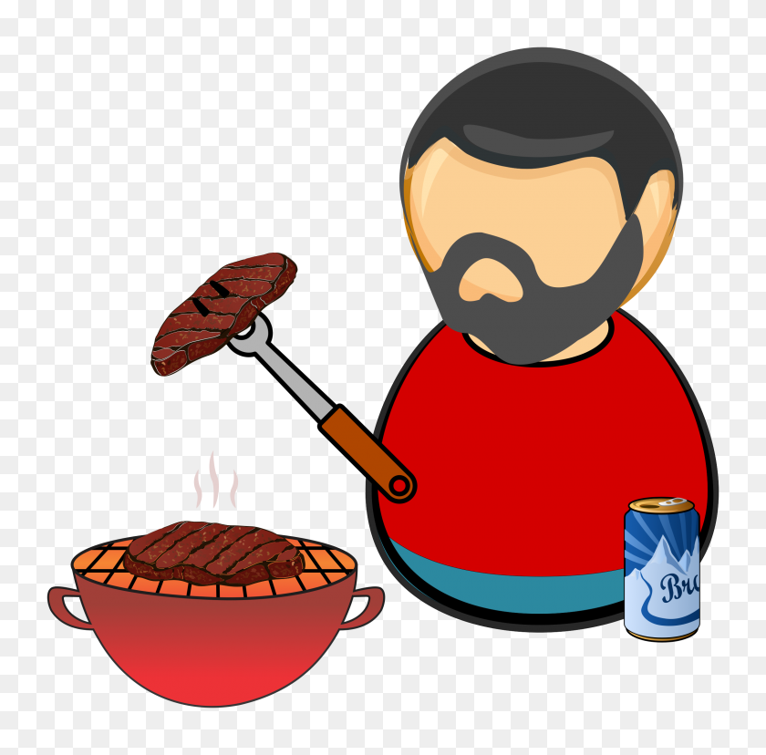 2400x2366 Barbecue Guy Icons Png - Barbecue PNG