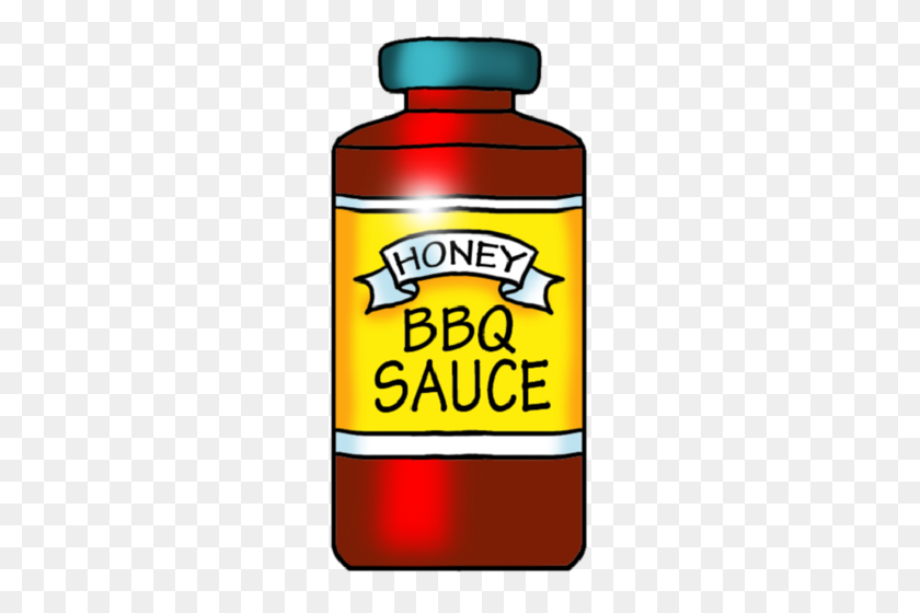 243x500 Barbecue Sauce Clipart - Bbq Smoker Clipart