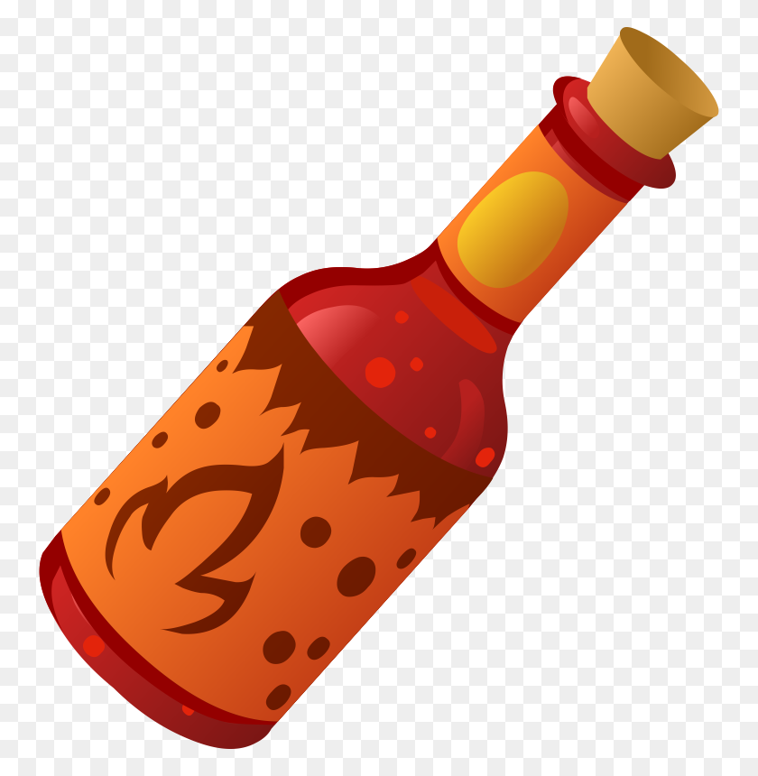 754x800 Barbecue Sauce Clipart Sauce Bottle - Bbq Chicken Clipart
