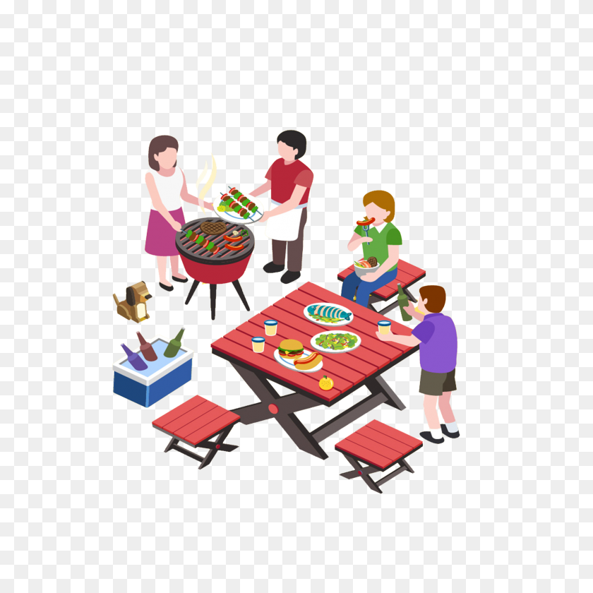 2362x2362 Barbecue Stock Photography Royalty Free Clip Art - Family Picnic Clipart