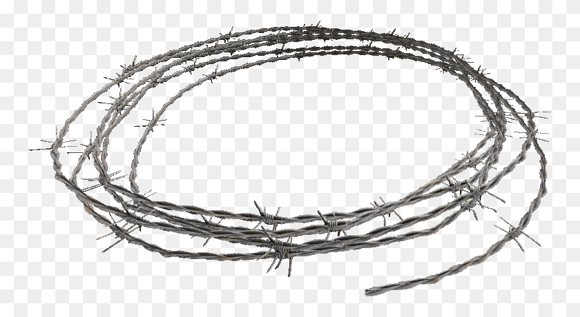 757x400 Barbed Wire - Barbed Wire Fence PNG