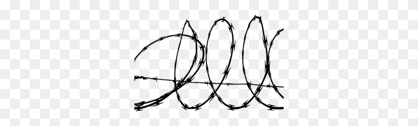 300x195 Barbed Wire Clip Art Vector - Barbed Wire Circle Clipart