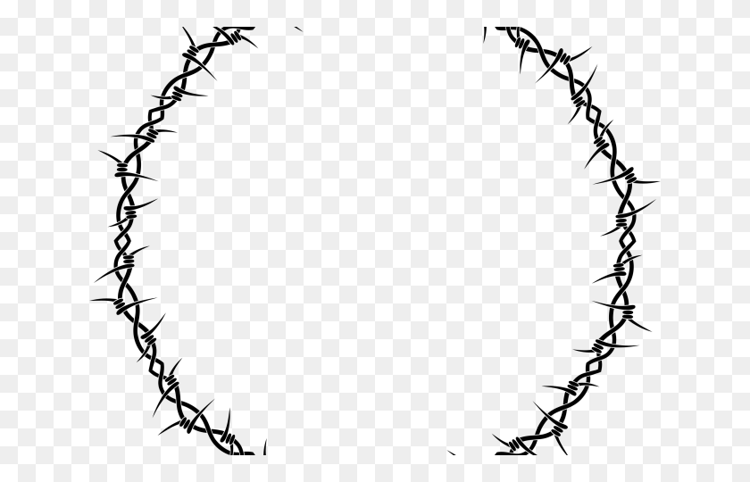 640x480 Barbed Wire Clipart Clip Art - Fence Clipart Black And White
