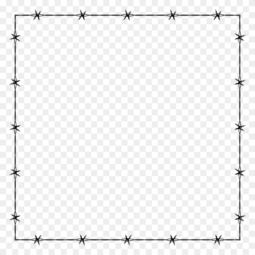 2324x2324 Barbed Wire Png Border Free Transparent Barbed Wire Border - Wire PNG