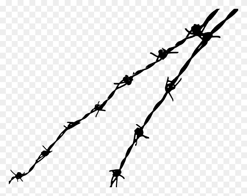 2400x1875 Barbed Wire Png Clipart - Wire PNG