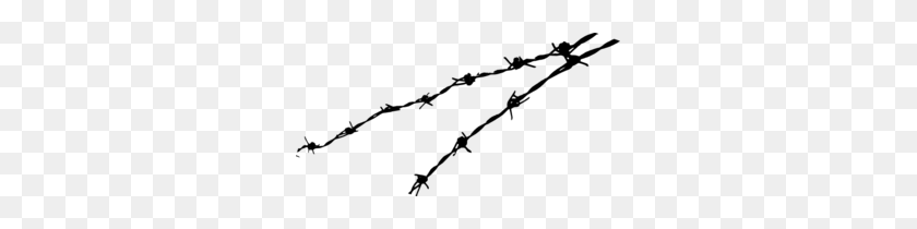 297x150 Barbed Wire Tilted Clip Art - Barbed Wire Fence Clipart