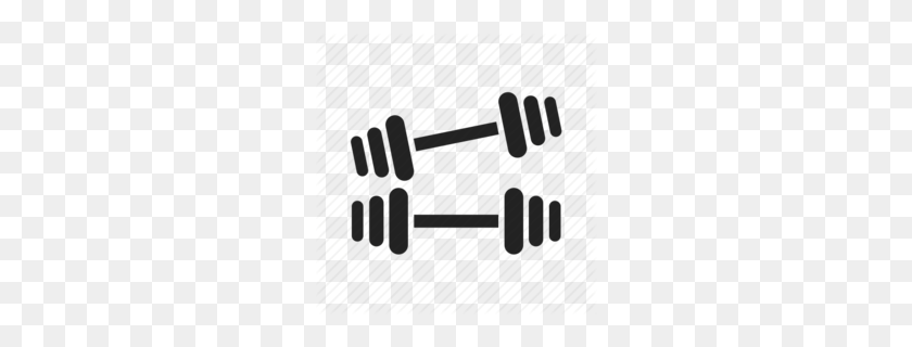 260x260 Barbell Clipart - Barbell Clipart Black And White