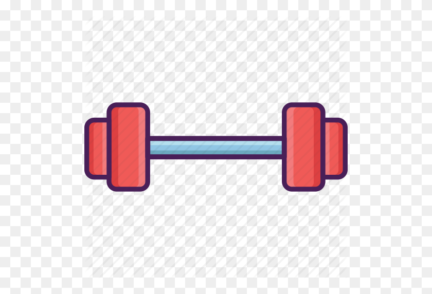 512x512 Barbell, Lifting, Sport, Weight Icon - Barbell PNG