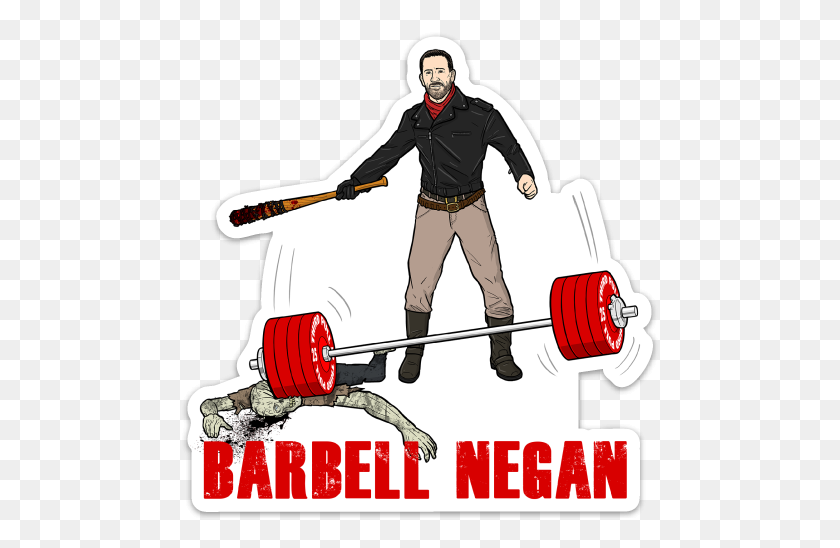 478x488 Barbell Negan - Negan PNG