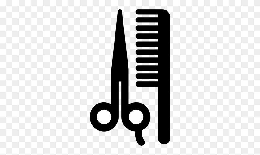 260x443 Barber Clipart - Hairbrush Clipart