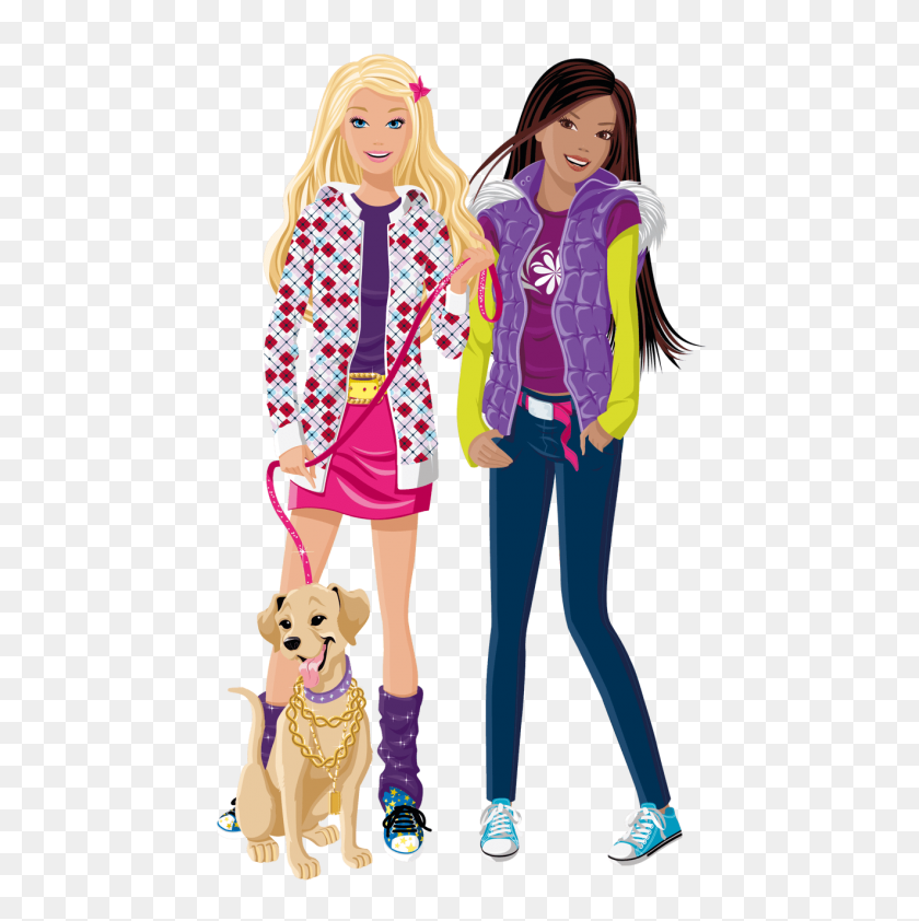 480x782 Barbie And Friend Png - Barbie PNG