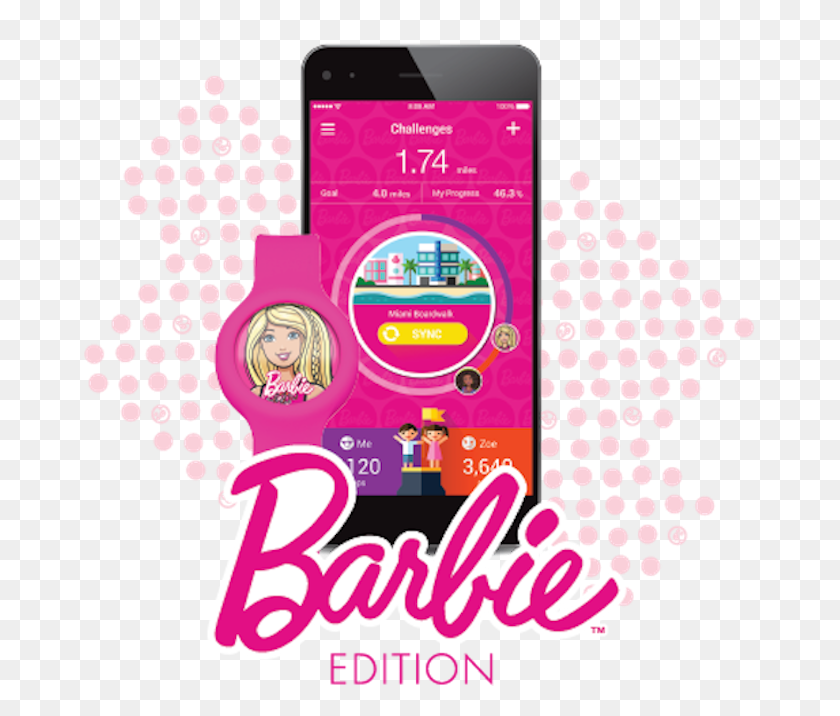 671x656 Barbie Competir - Logotipo De Barbie Png