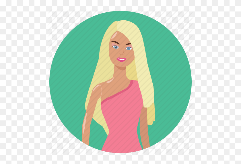 512x512 Barbie, Doll, Games, Girl, Kids, Toys Icon - Barbie Doll PNG