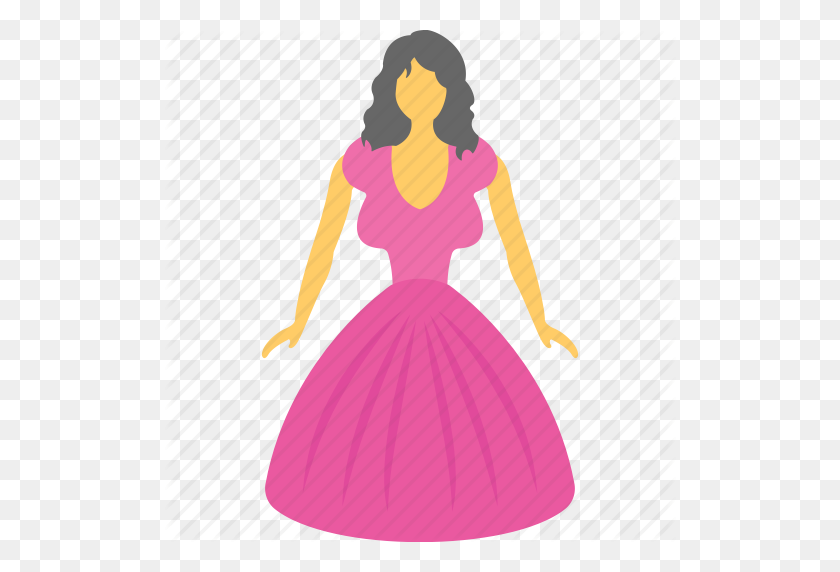 512x512 Barbie, Doll, Kids Toy, Old Fashioned, Toy Icon - Barbie Doll PNG