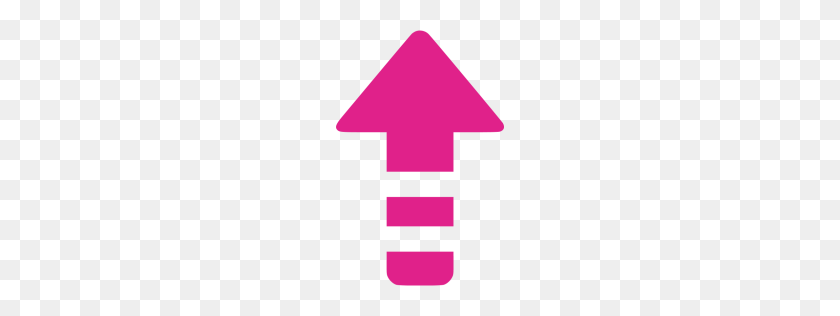 256x256 Barbie Pink Arrow Up Icon - Pink Arrow PNG