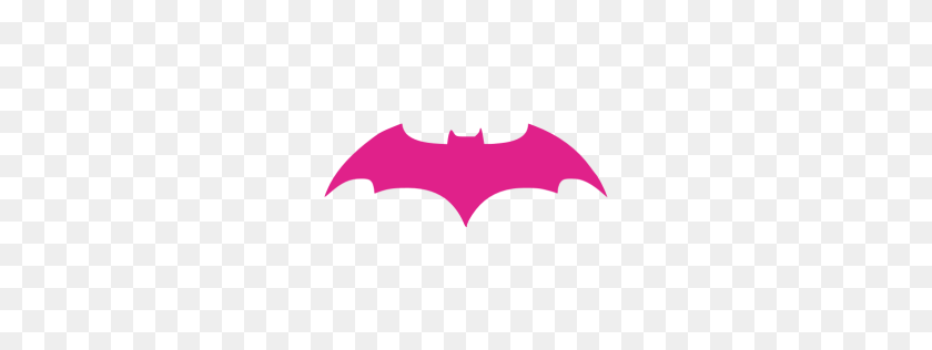 256x256 Barbie Pink Batman Icon - Batman Symbol PNG