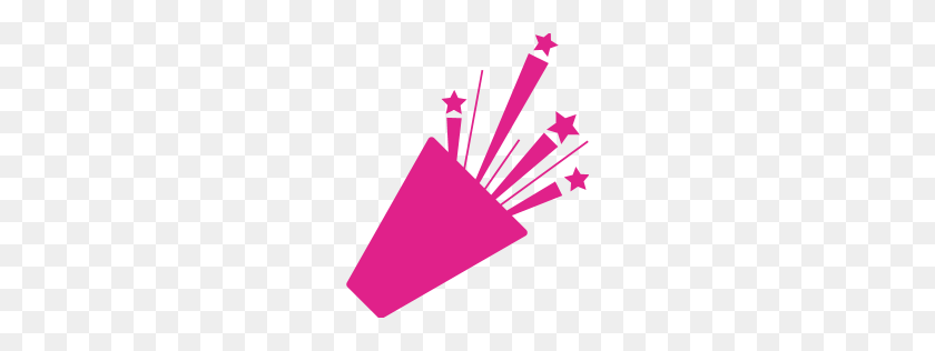256x256 Barbie Pink Confetti Icon - Pink Confetti PNG