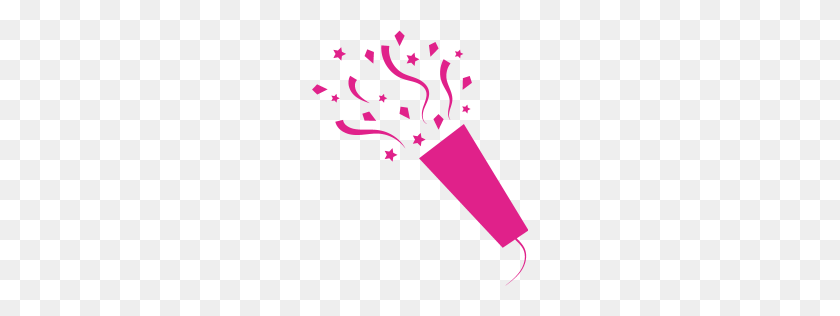 256x256 Barbie Pink Confetti Icon - Pink Confetti PNG