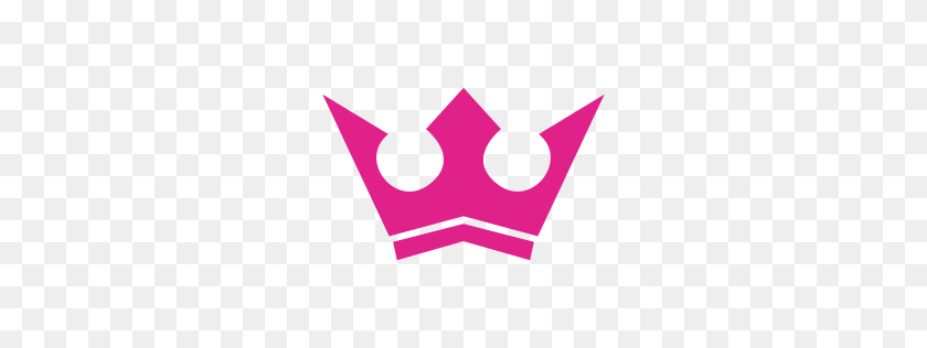 256x256 Barbie Pink Crown Icon - Pink Crown PNG