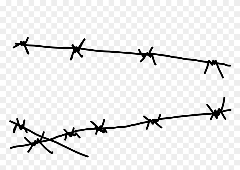2400x1650 Barbwire Clipart Free Download Clip Art - Barbed Wire Fence Clipart
