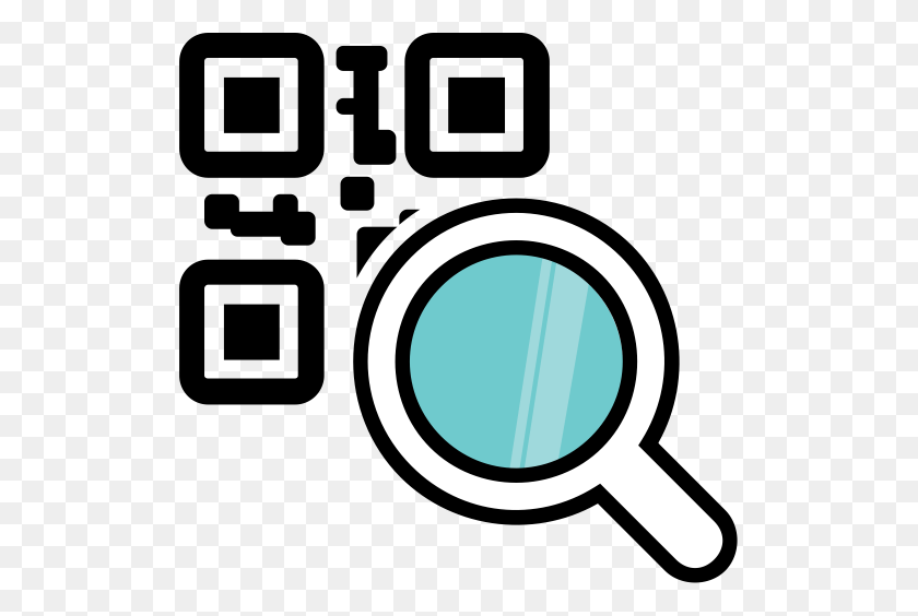 512x504 Barcode, Code, Magnifying Glass, Qr, Qr Code Icon - Qr Code PNG