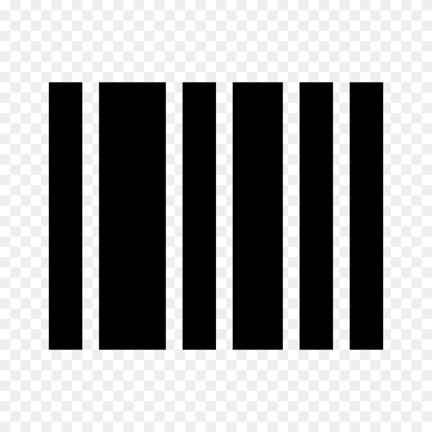 1600x1600 Barcode Icon - White Barcode PNG