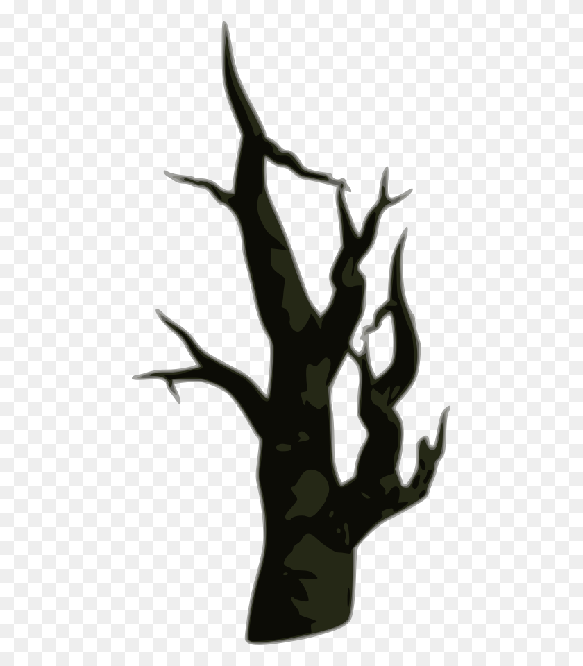 459x900 Bare Dead Tree Clip Art - Ninja Clipart Free