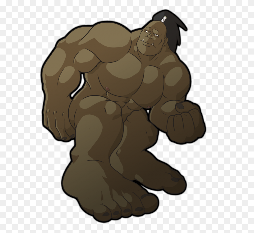 1200x1091 Bare Orc - Orc PNG