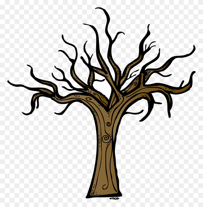 1562x1600 Bare Tree Clip Art - Dogwood Tree Clipart