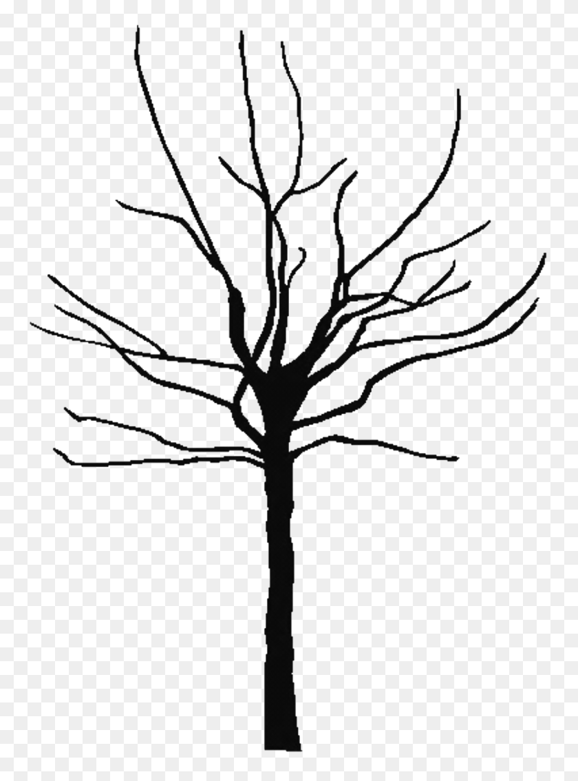 1080x1488 Голое Дерево Клипарт Черно-Белые Буквы Hd - Голое Дерево Клипарт Черный И Белый