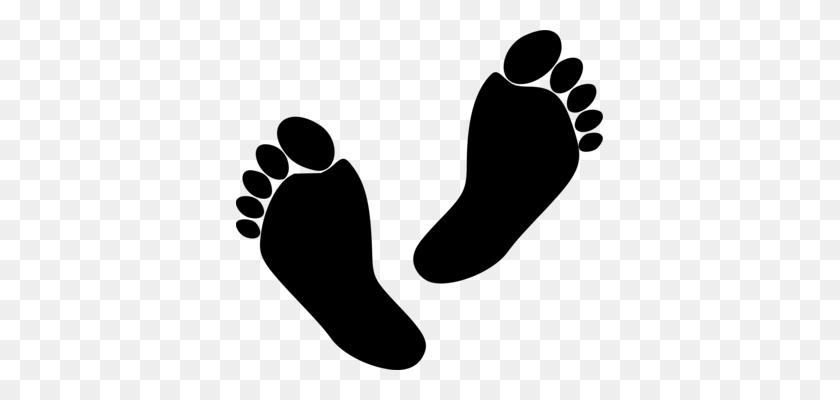 367x340 Barefoot Footprint Computer Icons Shoe - Footprint Outline Clipart