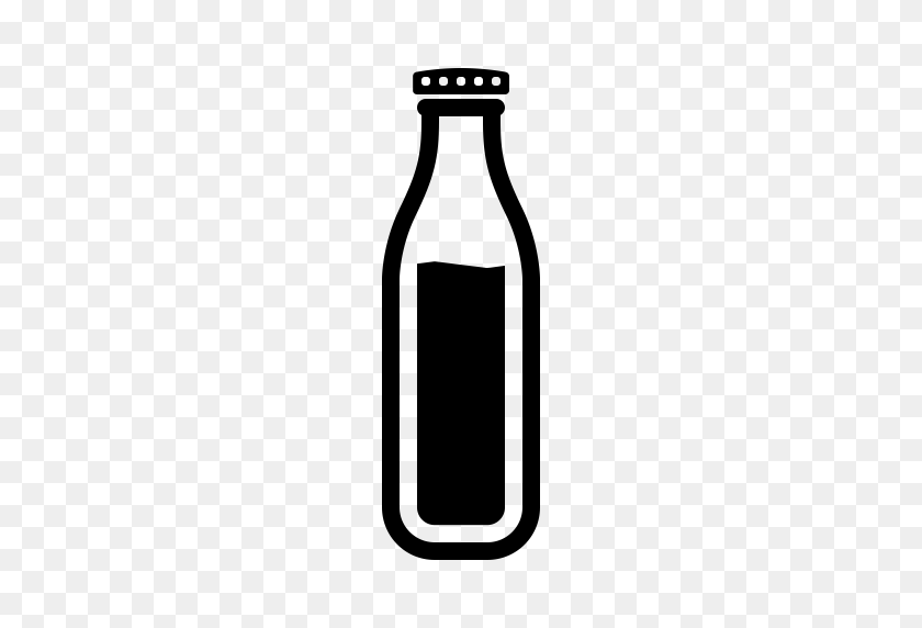 512x512 Barista, Bottle, Glass, Milk Icon - Milk Bottle PNG