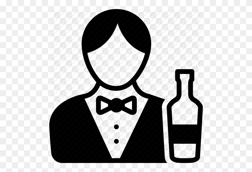 512x512 Barman, Bartender, Male, Waiter Icon - Bartender PNG