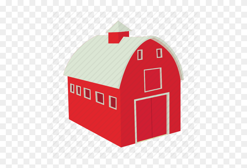 512x512 Barn, Cartoon, Door, Farm, House, Red, Wooden Icon - House Cartoon PNG