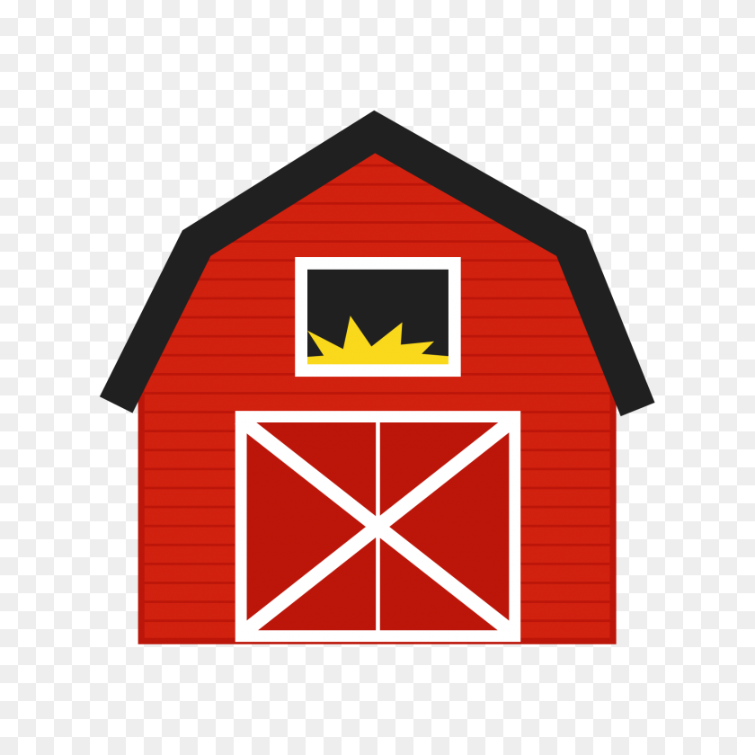 1700x1700 Barn Clip Art - Red Tractor Clipart