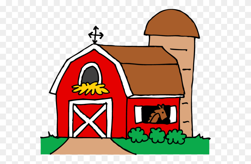 570x489 Barn Clipart Cattle Shed - Barn Door Clipart