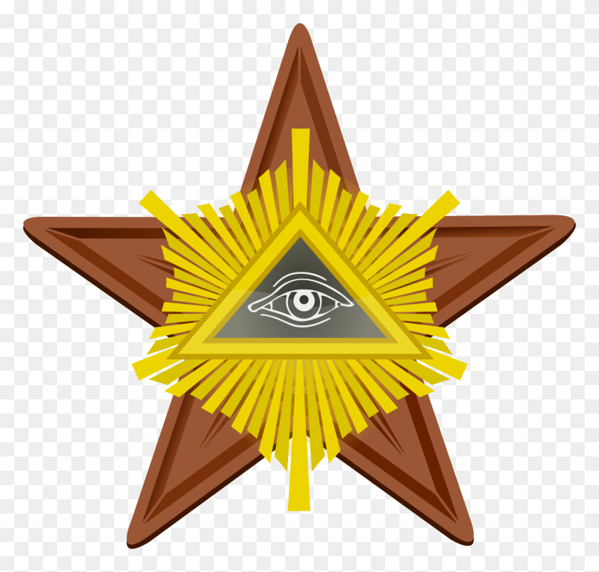2000x1905 Barnstar - Illuminati Symbol PNG